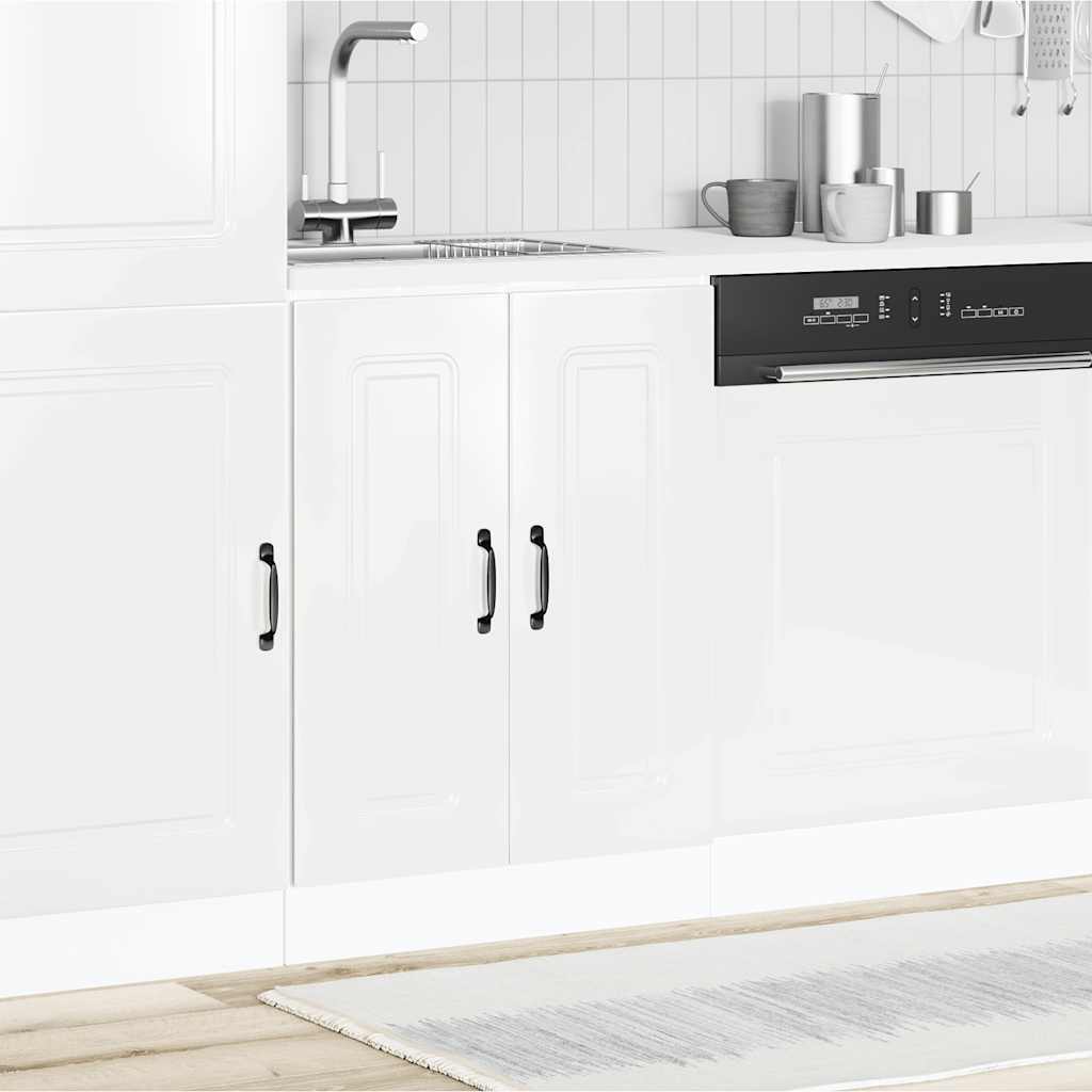 Armário baixo lavatório Kalmar branco alto brilho 60x46x81,5 cm