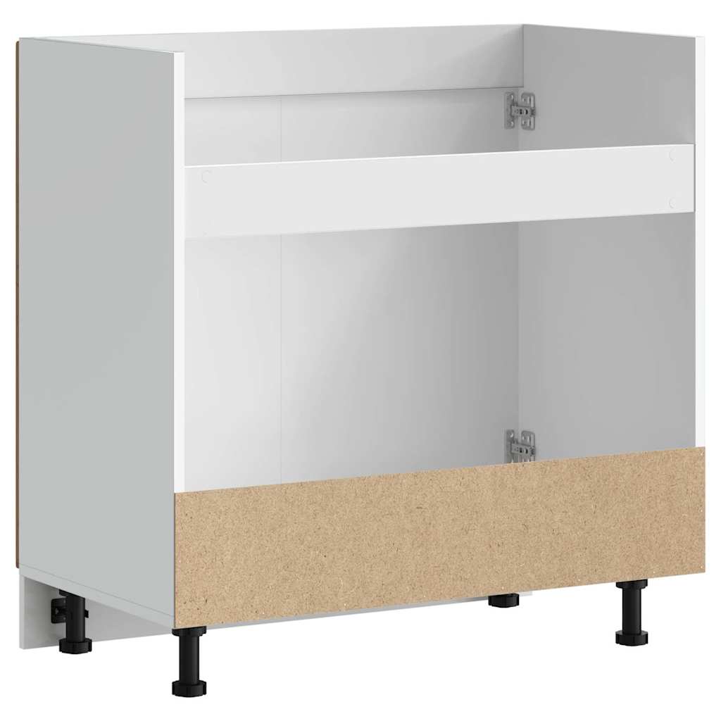 Armário baixo lavatório Kalmar 80x46x81,5 cm madeira velha