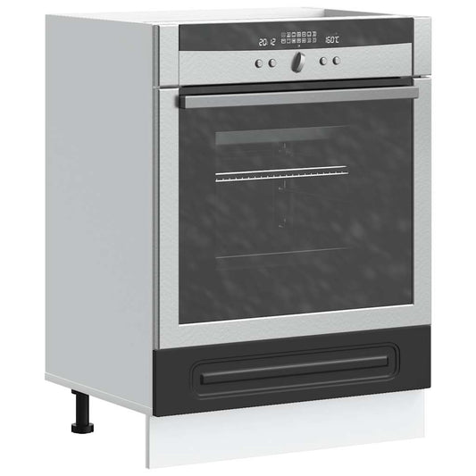 Armário forno Kalmar derivados de madeira preto