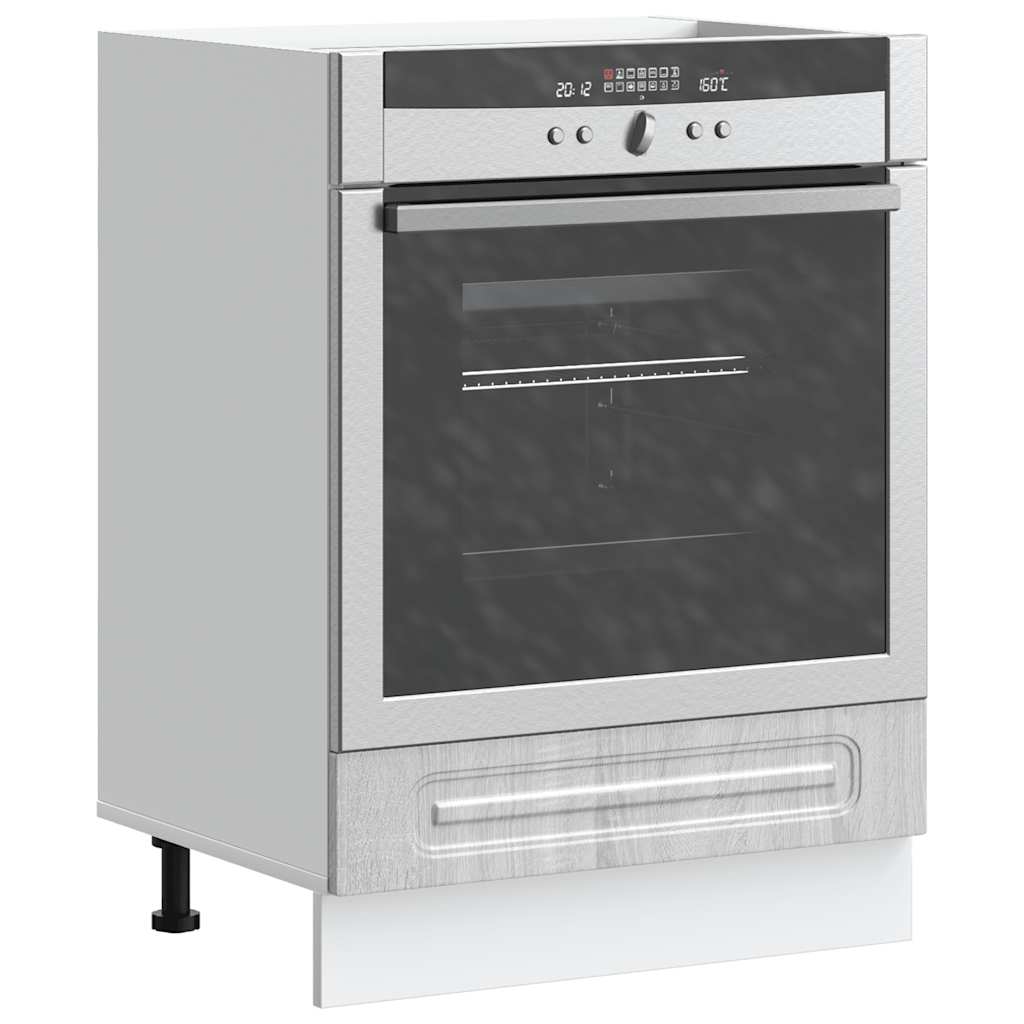 Armário forno Kalmar madeira engenharia sonoma cinzento