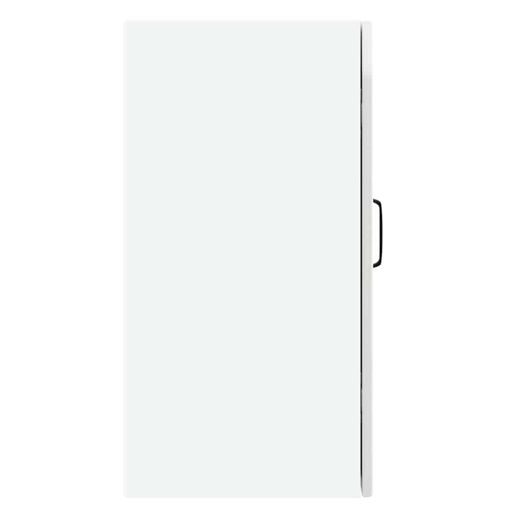 Armário de parede de cozinha Kalmar branco alto brilho