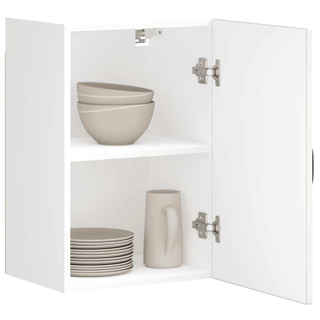 Armário de parede de cozinha Kalmar branco alto brilho