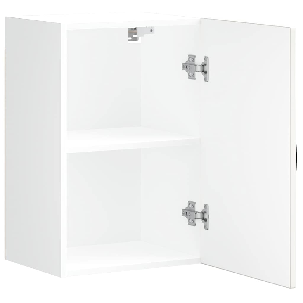 Armário de parede de cozinha Kalmar branco alto brilho