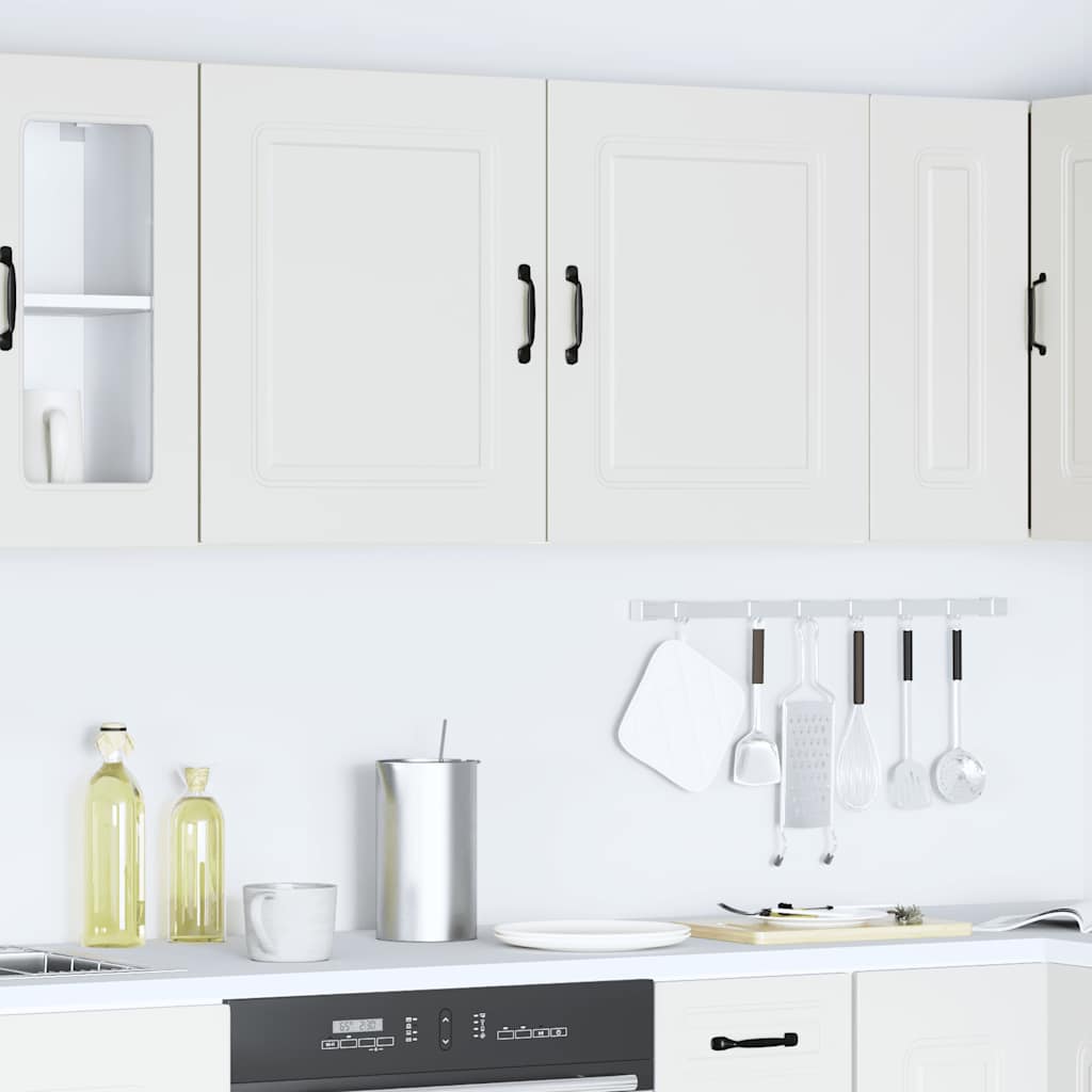 Armários de parede de cozinha 2pcs Kalmar deriv. madeira branco