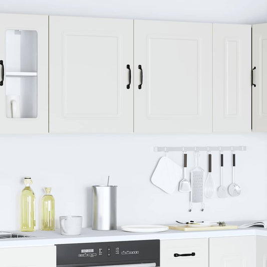 Armários de parede de cozinha 2pcs Kalmar deriv. madeira branco