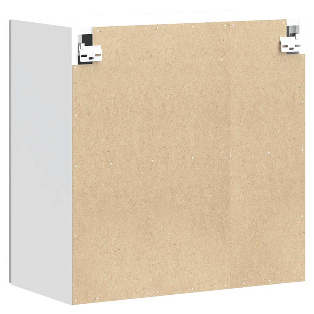 Armário de parede de cozinha Kalmar branco alto brilho