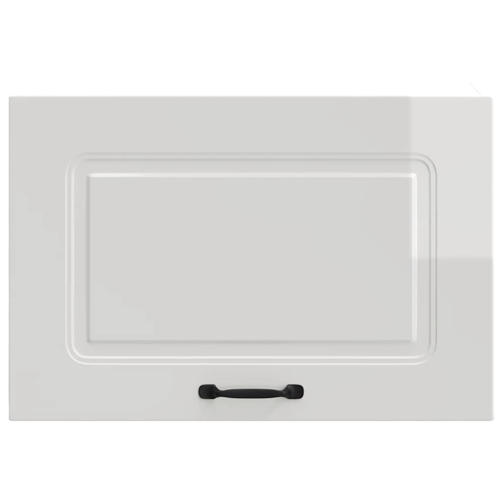 Armário de parede de cozinha Kalmar branco alto brilho