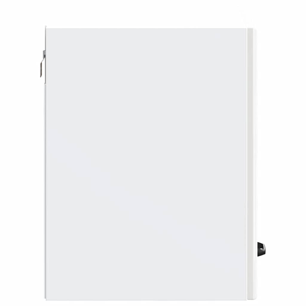 Armário de parede de cozinha Kalmar branco alto brilho