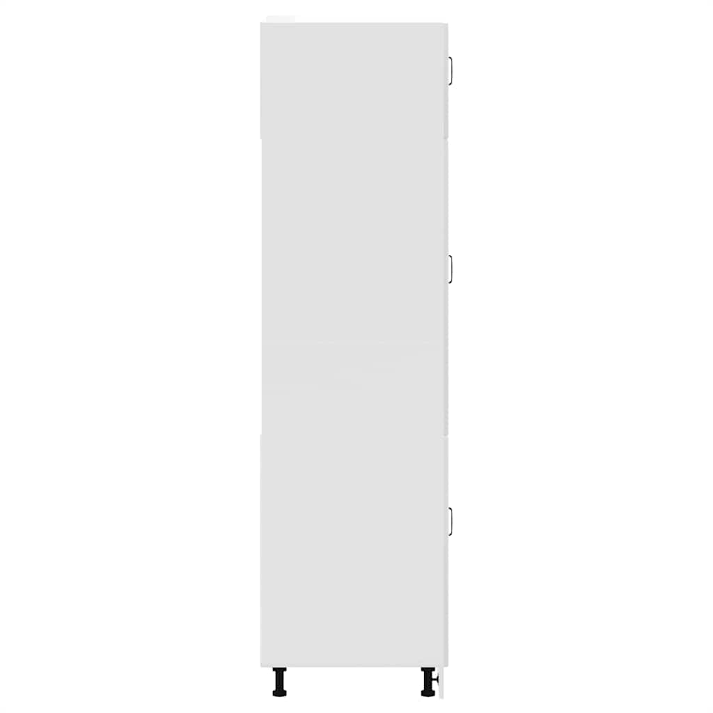 Armário de cozinha Kalmar derivados de madeira branco brilhante