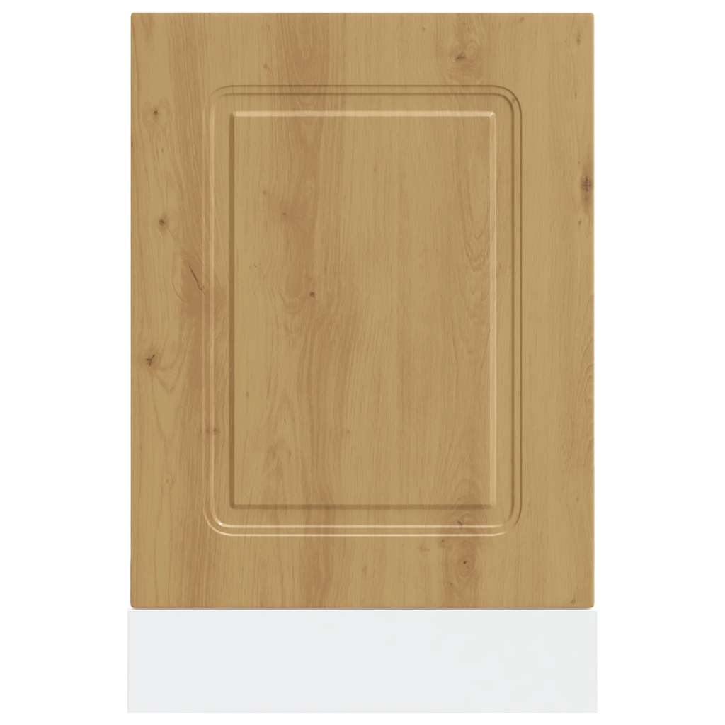 Painel máquina lavar louça 45x1,5x67 cm carvalho artesanal