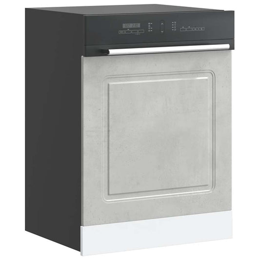 Painel máquina lavar louça Kalmar 60x1,5x67 cm cinza cimento