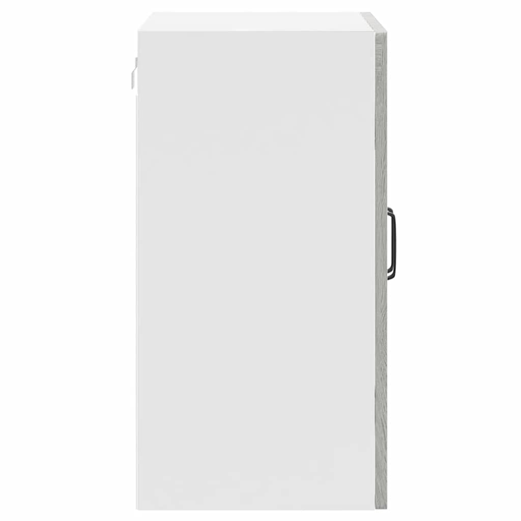 Armário de parede de cozinha porta vidro Kalmar cinza sonoma