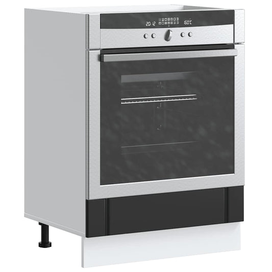 Armário Forno Lucca derivados de madeira preto