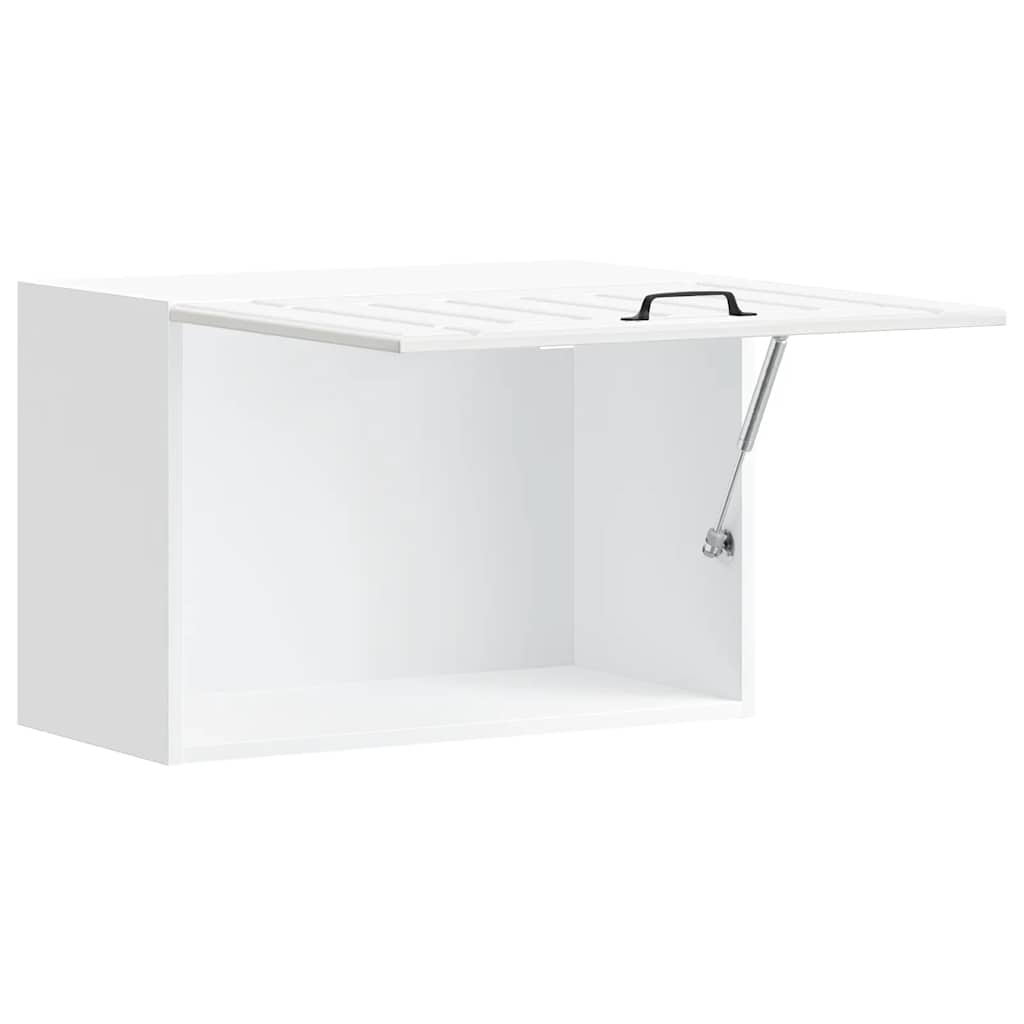 Armário de parede da cozinha Lucca madeira branco brilhante