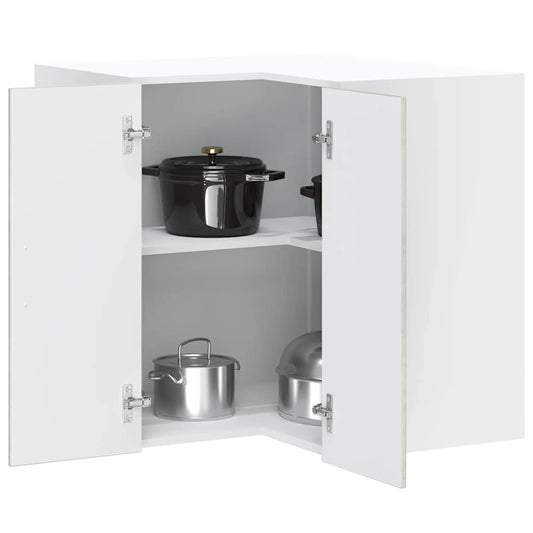 Armário canto parede cozinha Lucca madeira cinzento cimento