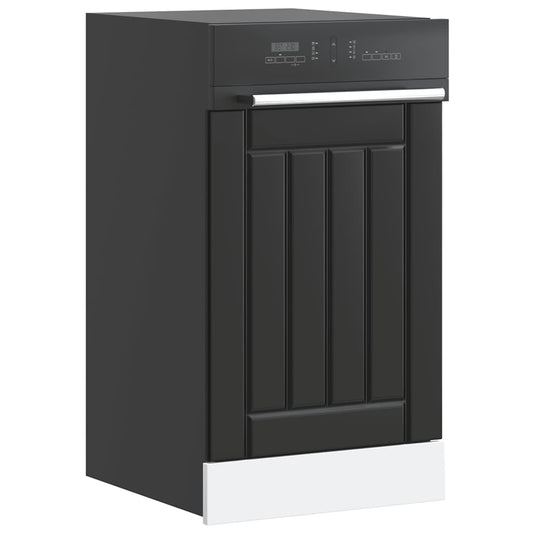 Painel máquina lavar louça Lucca preto derivados de madeira