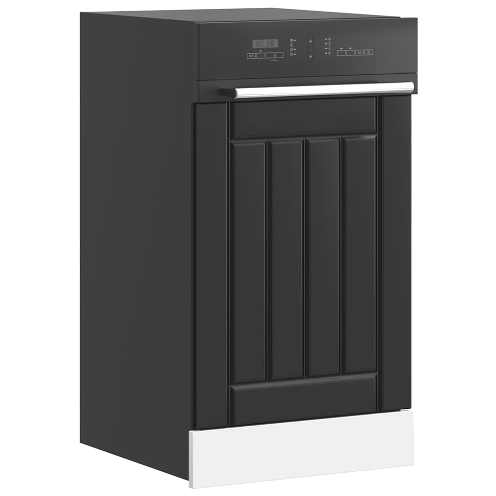 Painel máquina lavar louça Lucca preto derivados de madeira