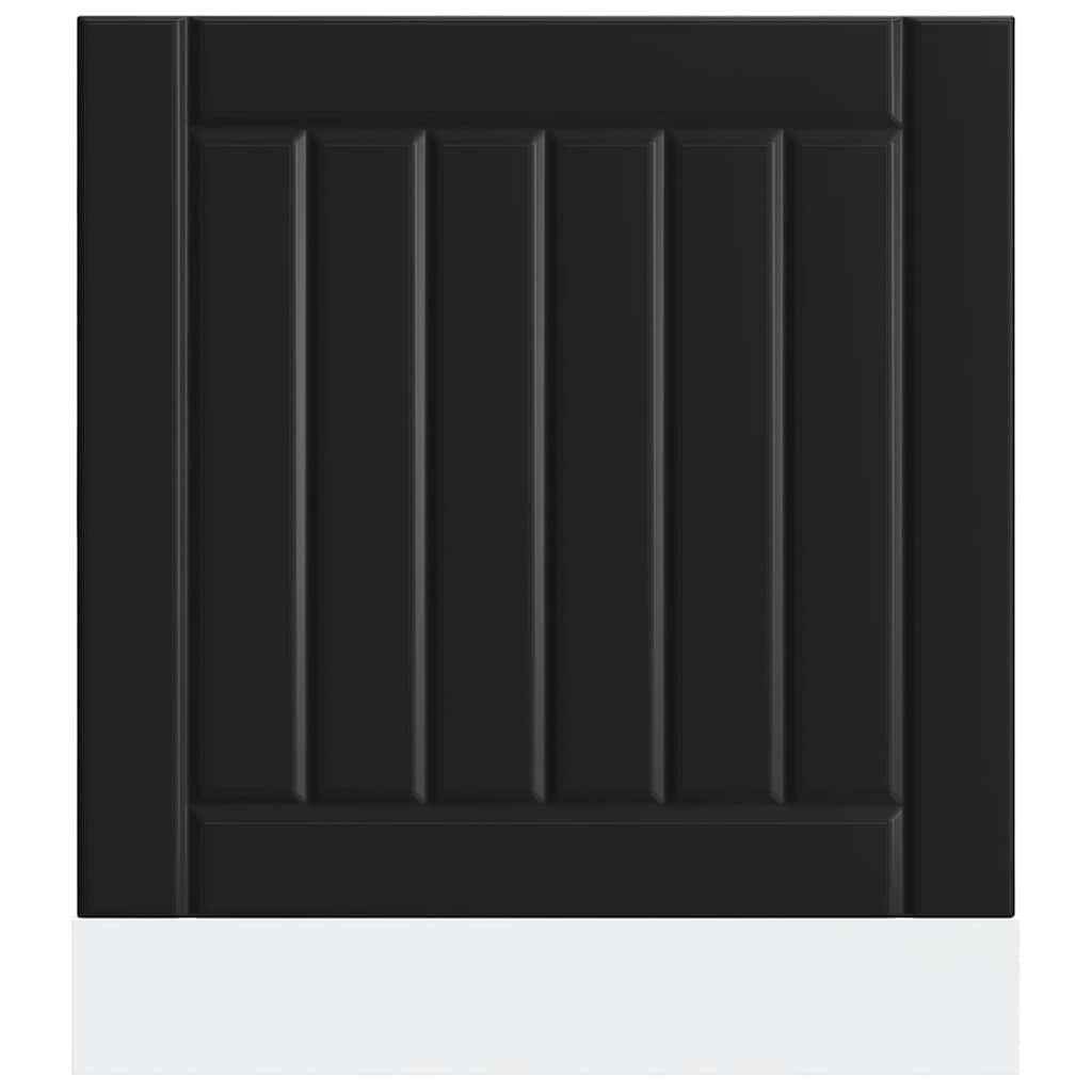 Painel máquina lavar louça Lucca preto derivados de madeira