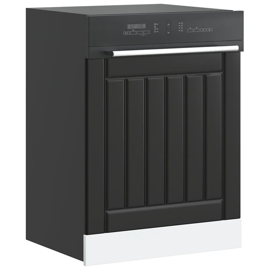 Painel máquina lavar louça Lucca preto derivados de madeira