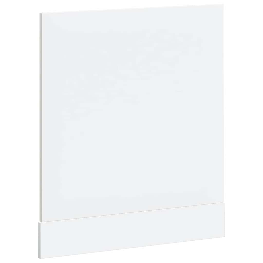 Painel máquina lavar louça derivados madeira branco brilhante