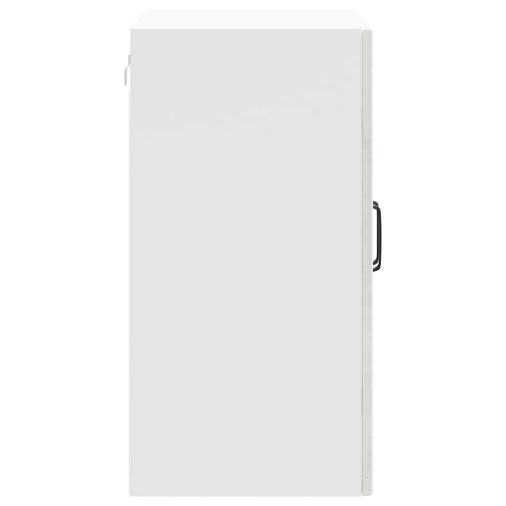 Armário de parede de cozinha porta vidro Lucca cinza cimento