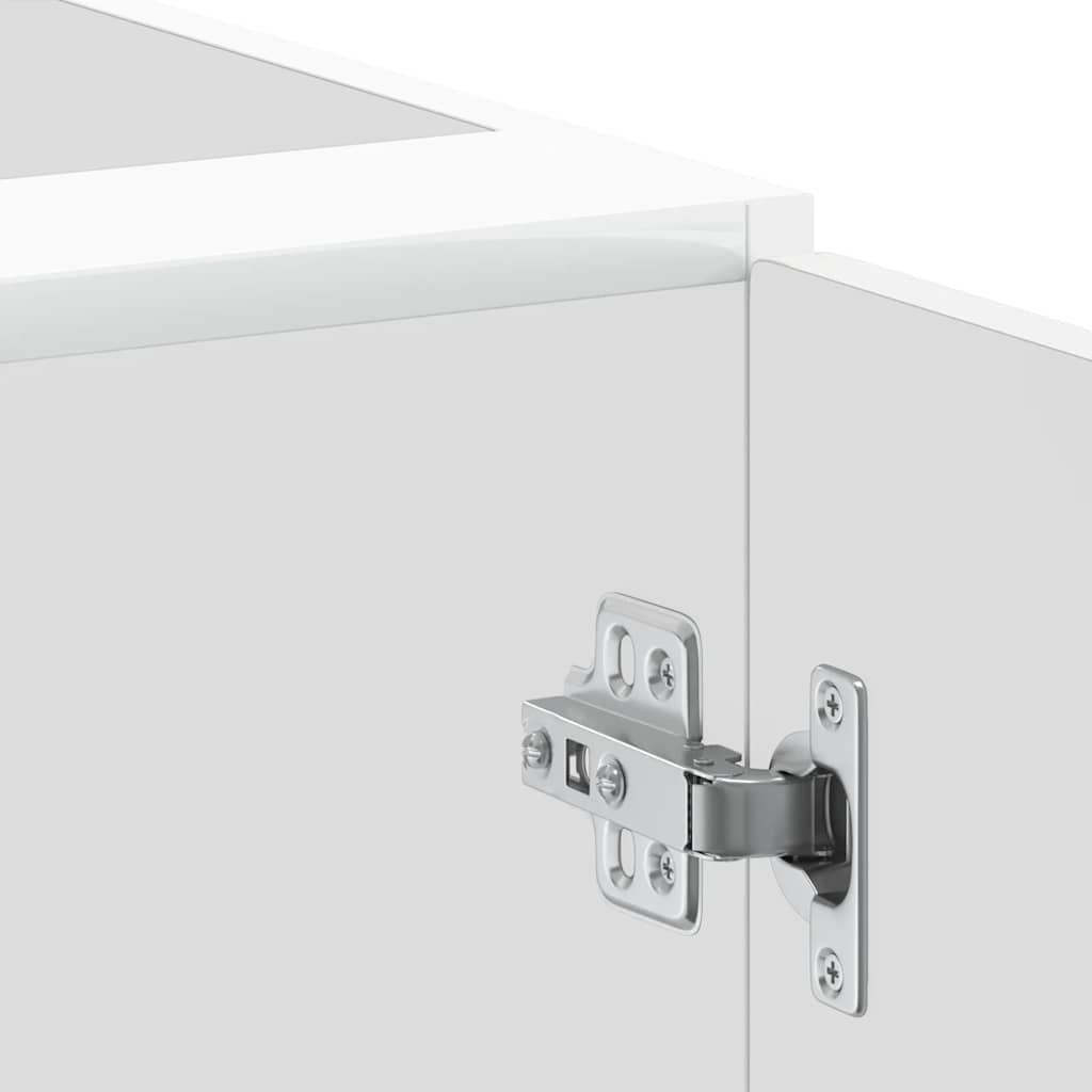 Armário base cozinha Porto derivados madeira branco brilhante