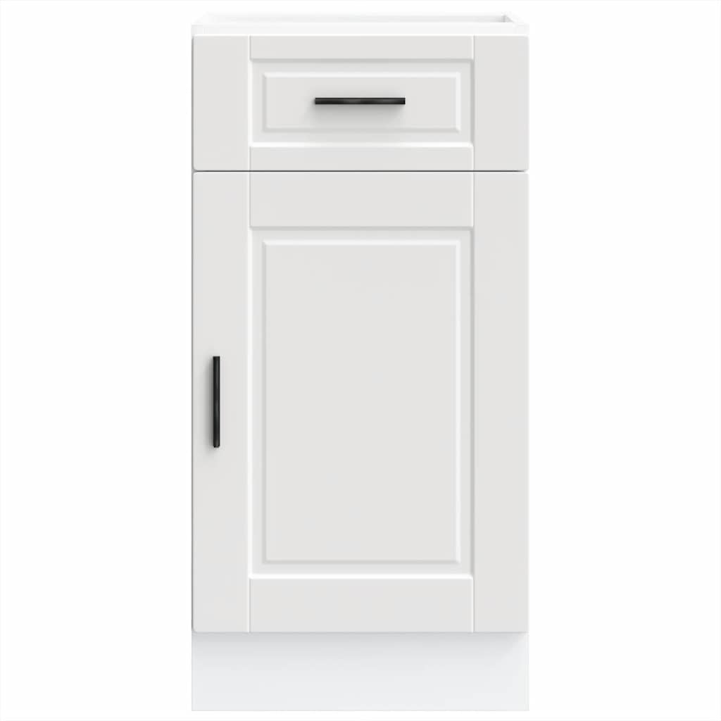 Armário base de cozinha Porto derivados de madeira branco