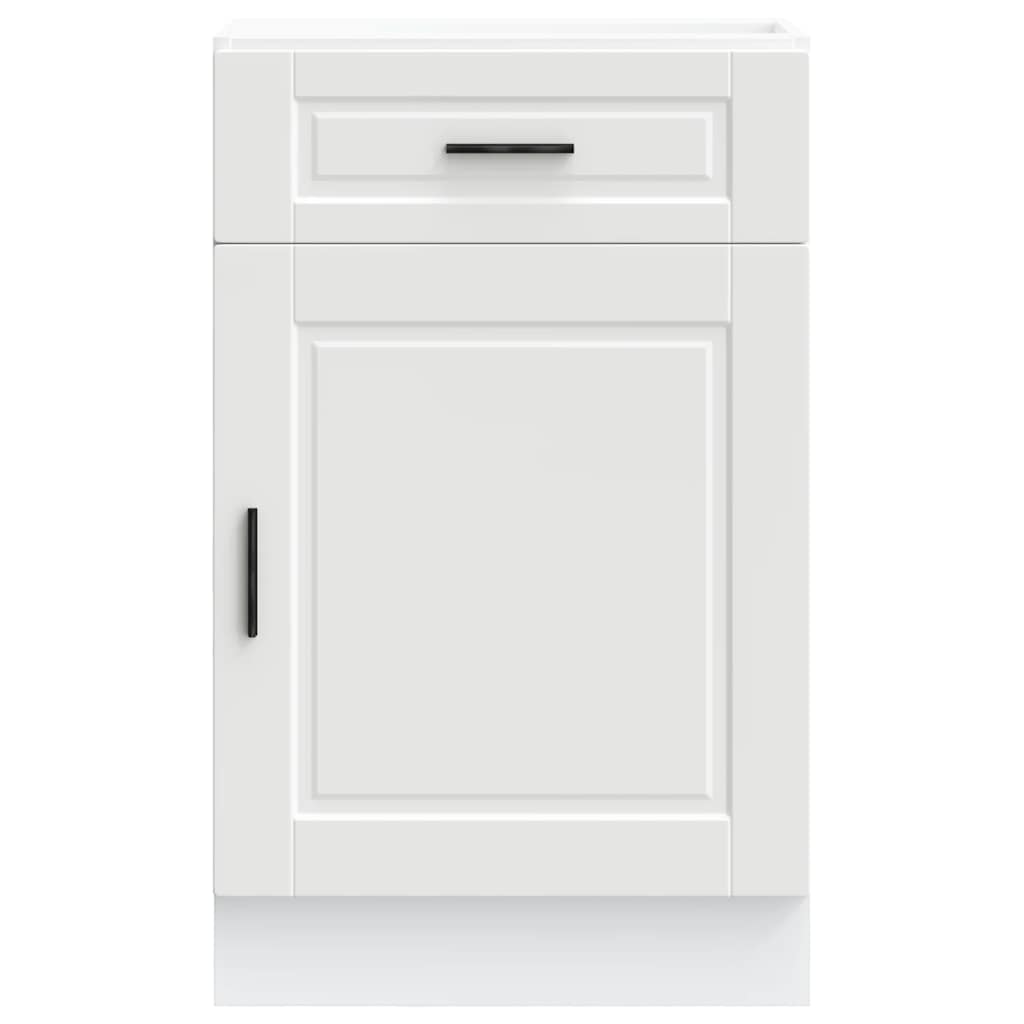 Armário base de cozinha Porto derivados de madeira branco