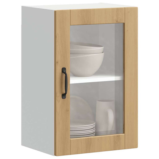 Armário de parede cozinha porta vidro Porto carvalho artesanal