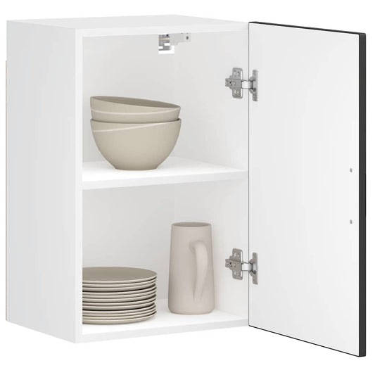 Armário de parede de cozinha Porto madeira projetada preta