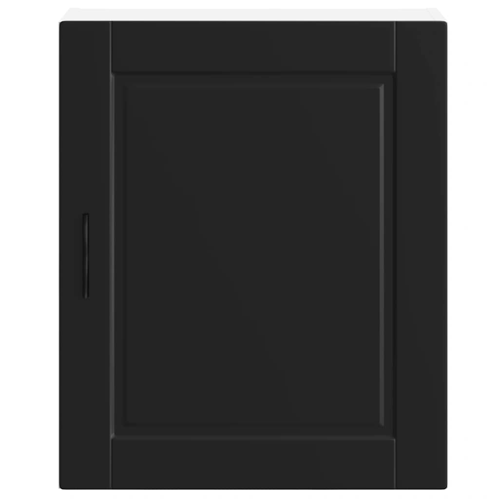 Armários parede cozinha 2 pcs Porto madeira engenheirada preto