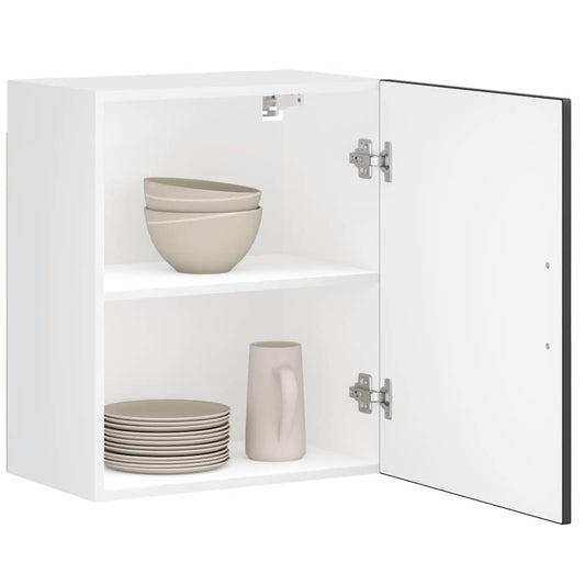 Armários parede cozinha 2 pcs Porto madeira engenheirada preto