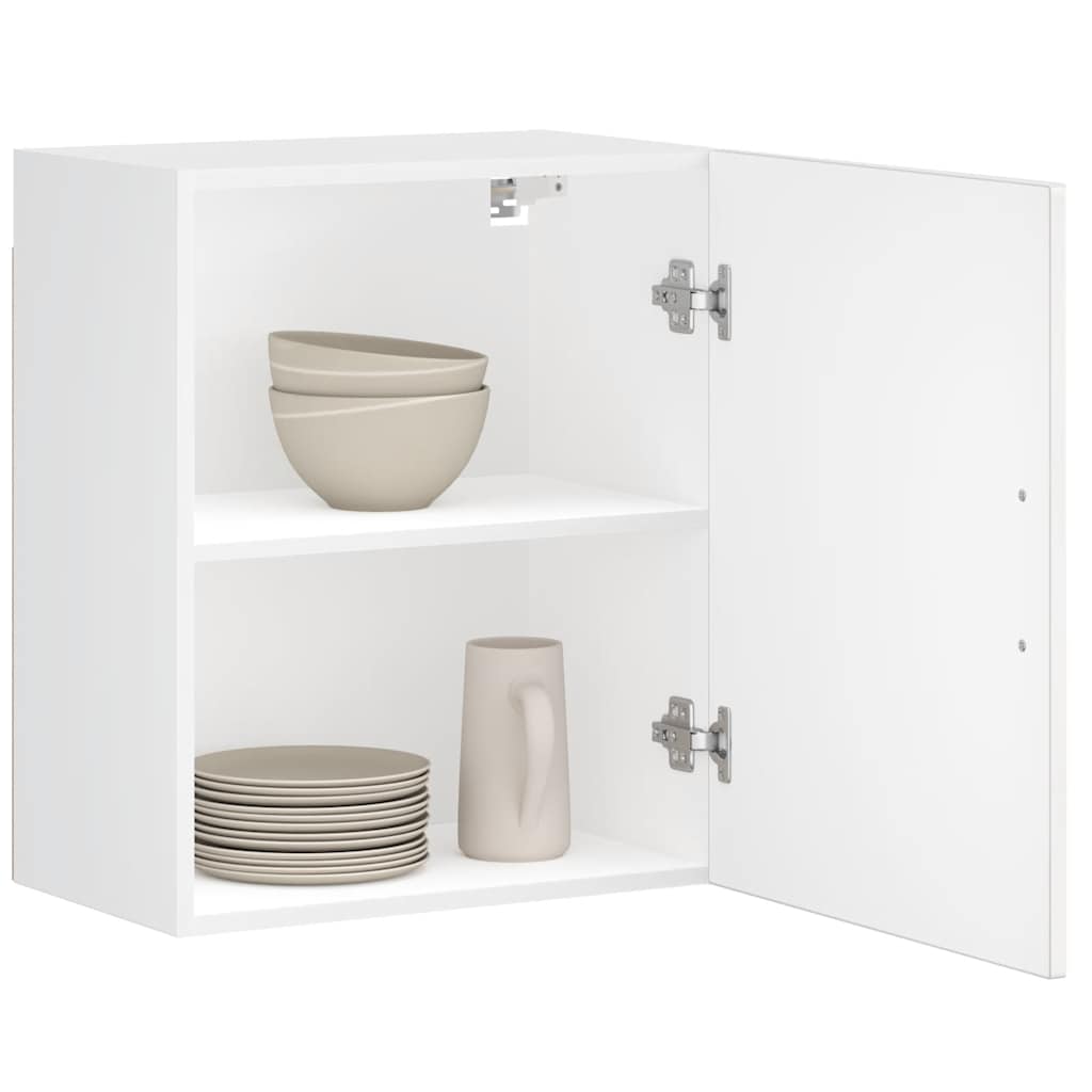 Armários parede cozinha 2 pcs Porto branco brilhante