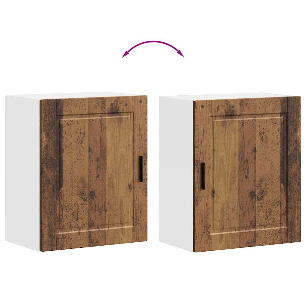 Armários parede cozinha 2 pcs Porto madeira antiga