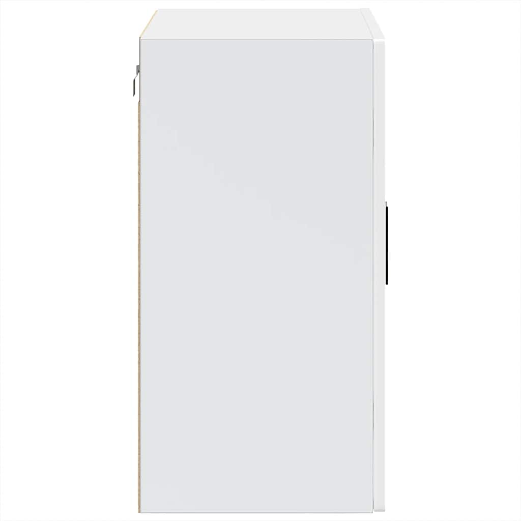 Armário de parede de cozinha com porta de vidro Porto branco
