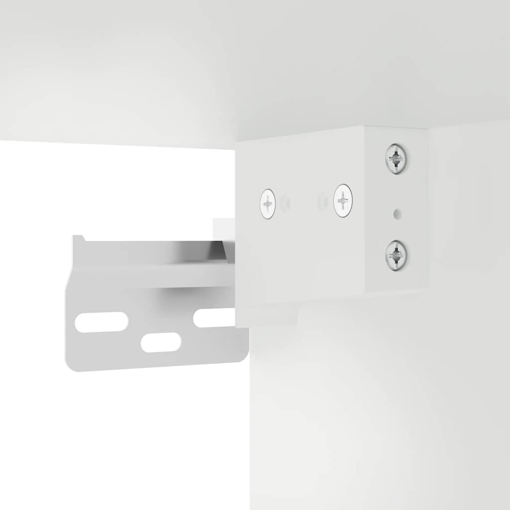 Armário de parede de cozinha com porta de vidro Porto branco