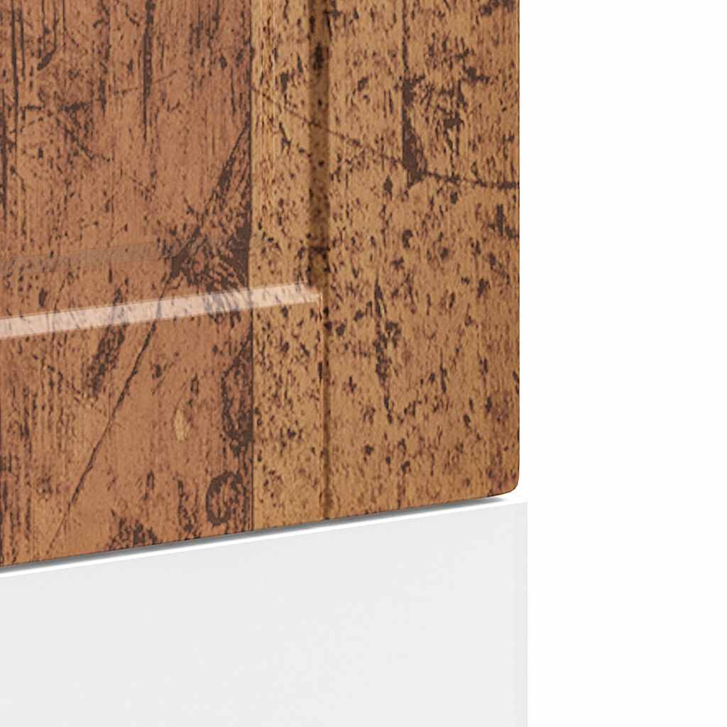 Painel máquina lavar louça Porto madeira velha 45x1,5x67 cm