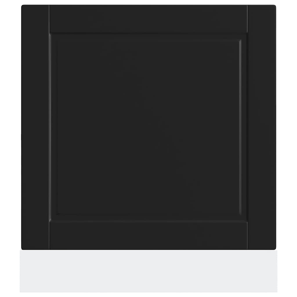 Painel máquina lavar louça Porto preto 60x1,5x67 cm