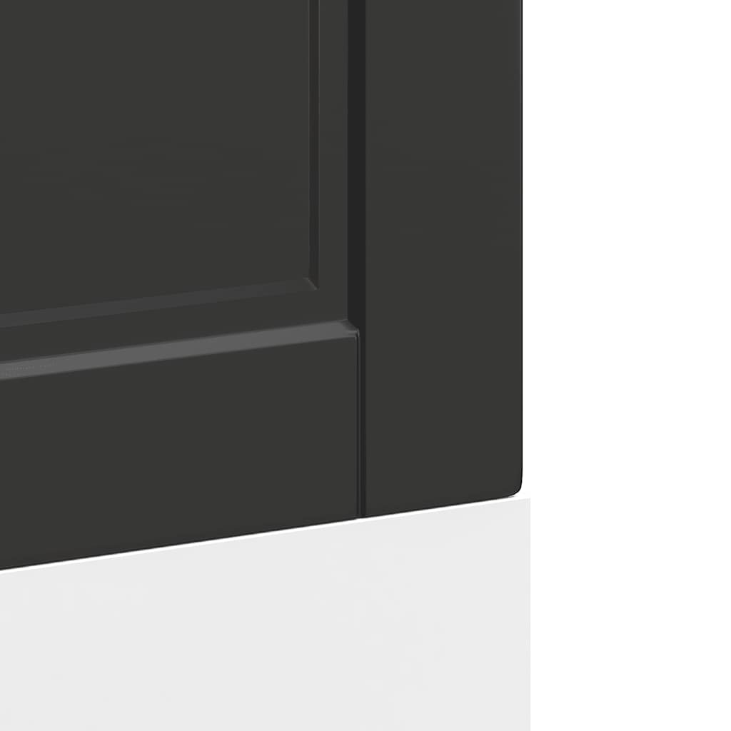 Painel máquina lavar louça Porto preto 60x1,5x67 cm