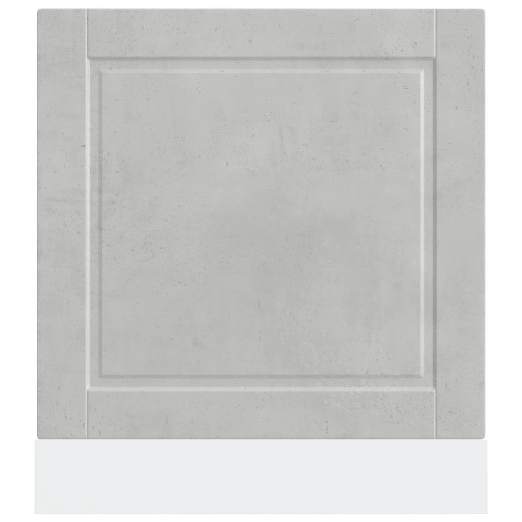 Painel máquina lavar louça Porto betão cinzento 60x1,5x67 cm