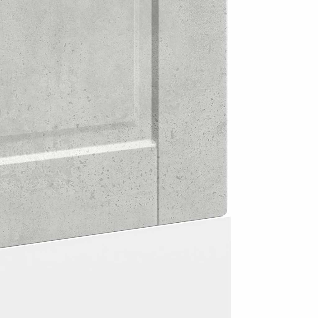 Painel máquina lavar louça Porto betão cinzento 60x1,5x67 cm