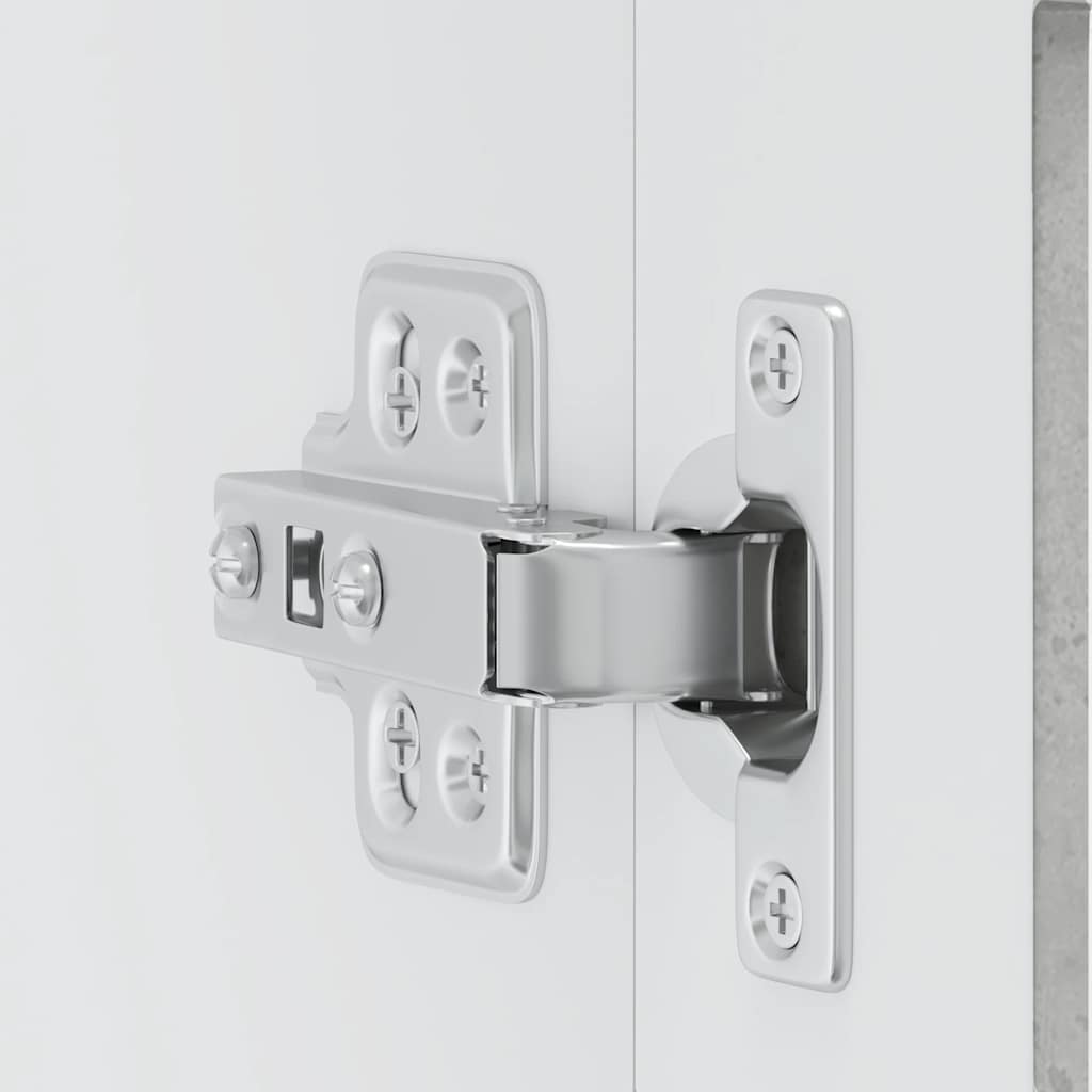 Armário de parede de cozinha porta de vidro Porto cinza betão