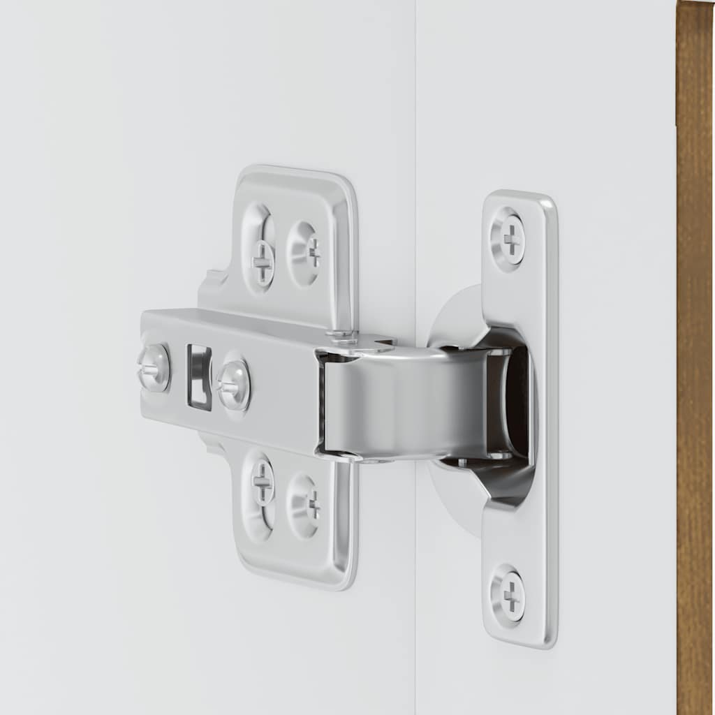 Armário de parede de cozinha porta vidro Porto carvalho fumado