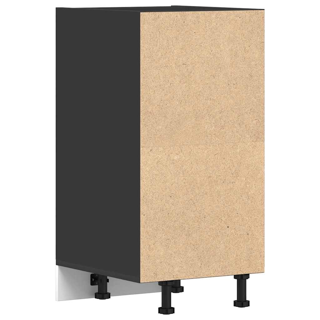 Armário inferior “Riga” 40x44,5x81,5cm derivados madeira preto