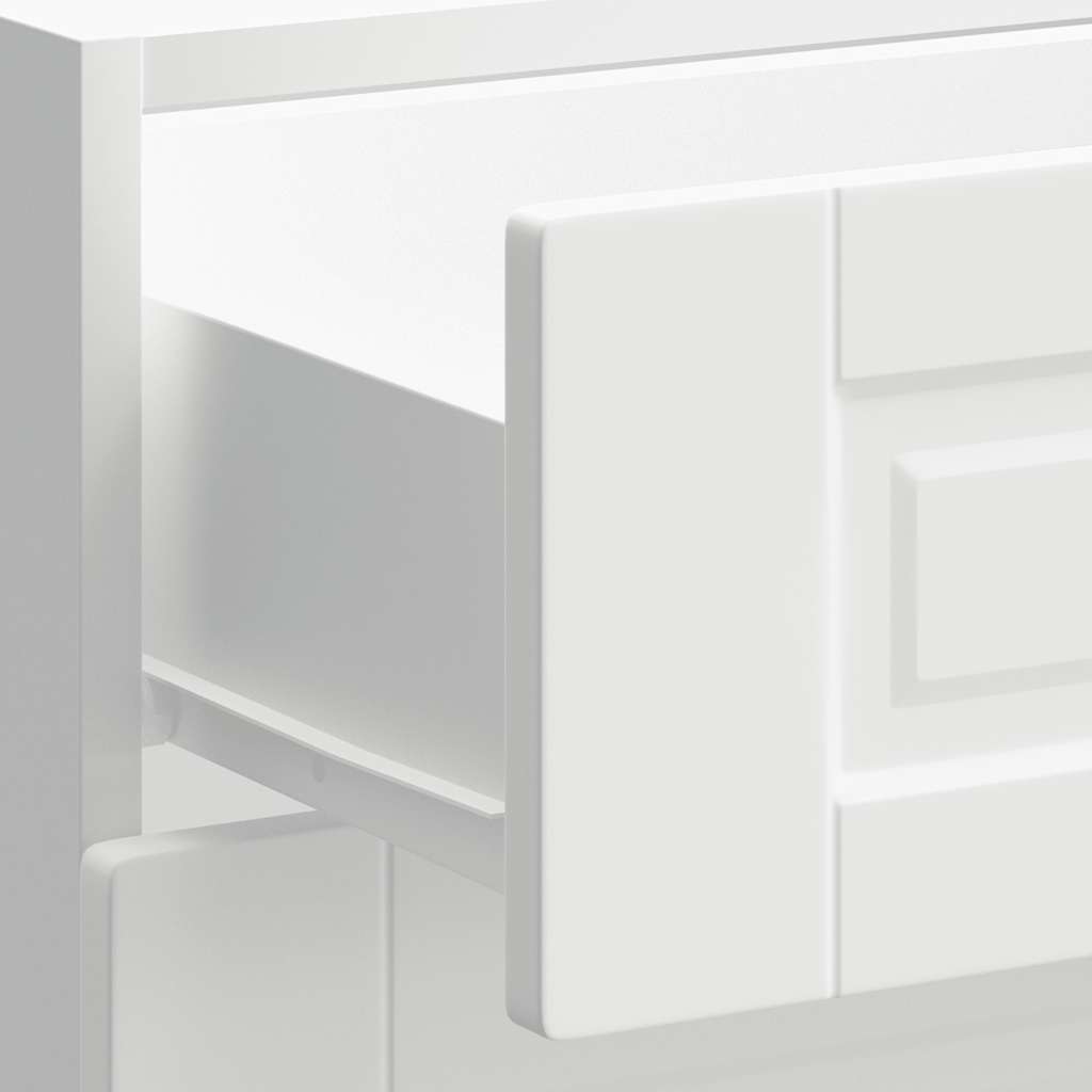 Armário base de cozinha Porto derivados de madeira branco