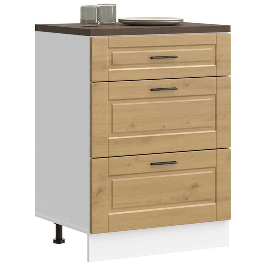 Armário base cozinha Porto derivados madeira carvalho artisiano