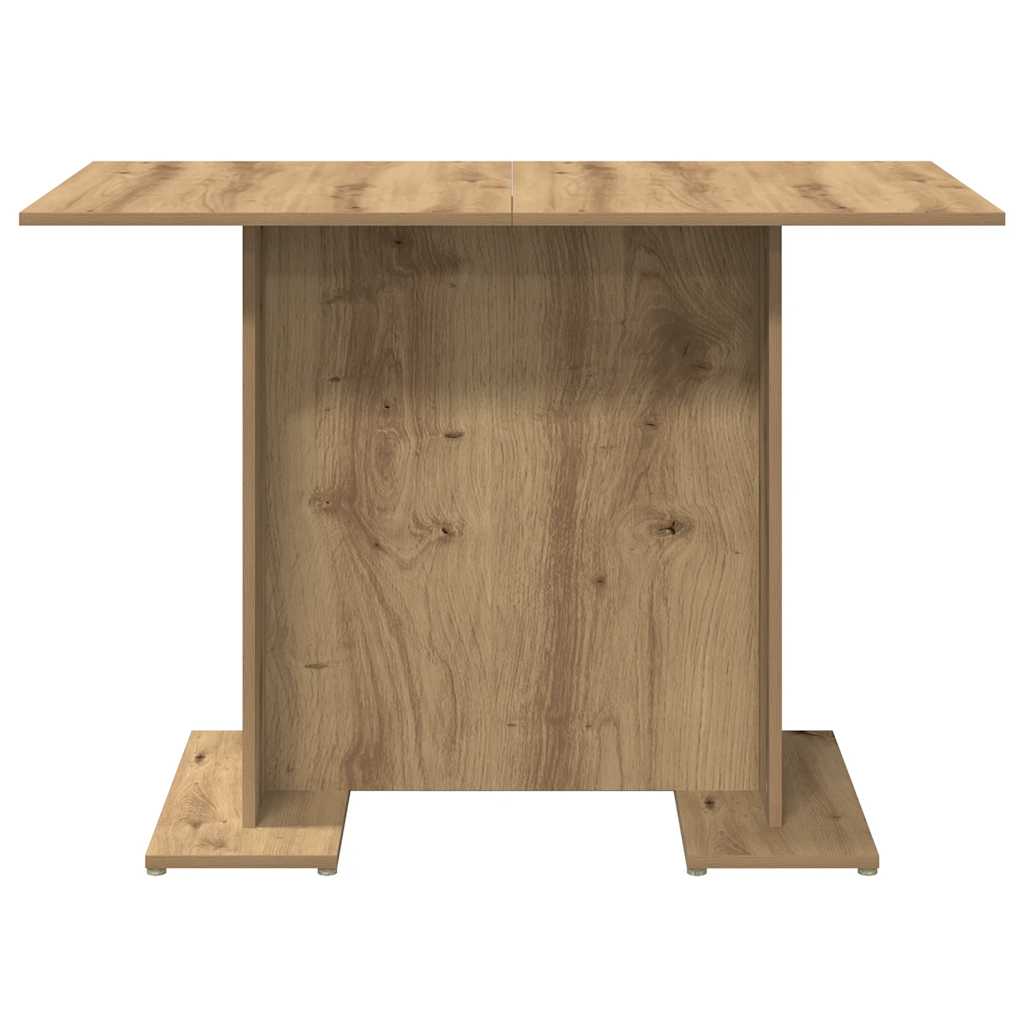 Mesa de jantar 110x60x75cm derivados madeira carvalho artisiano