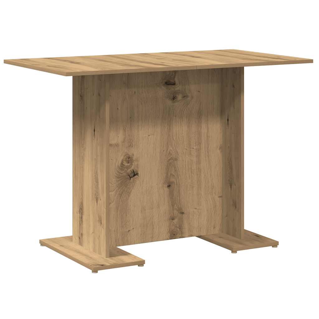 Mesa de jantar 110x60x75cm derivados madeira carvalho artisiano