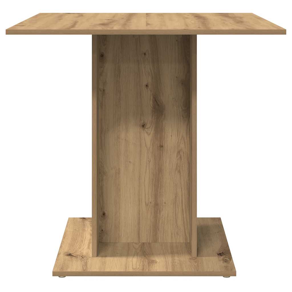 Mesa de jantar 80x80x75 cm derivados madeira carvalho artisiano