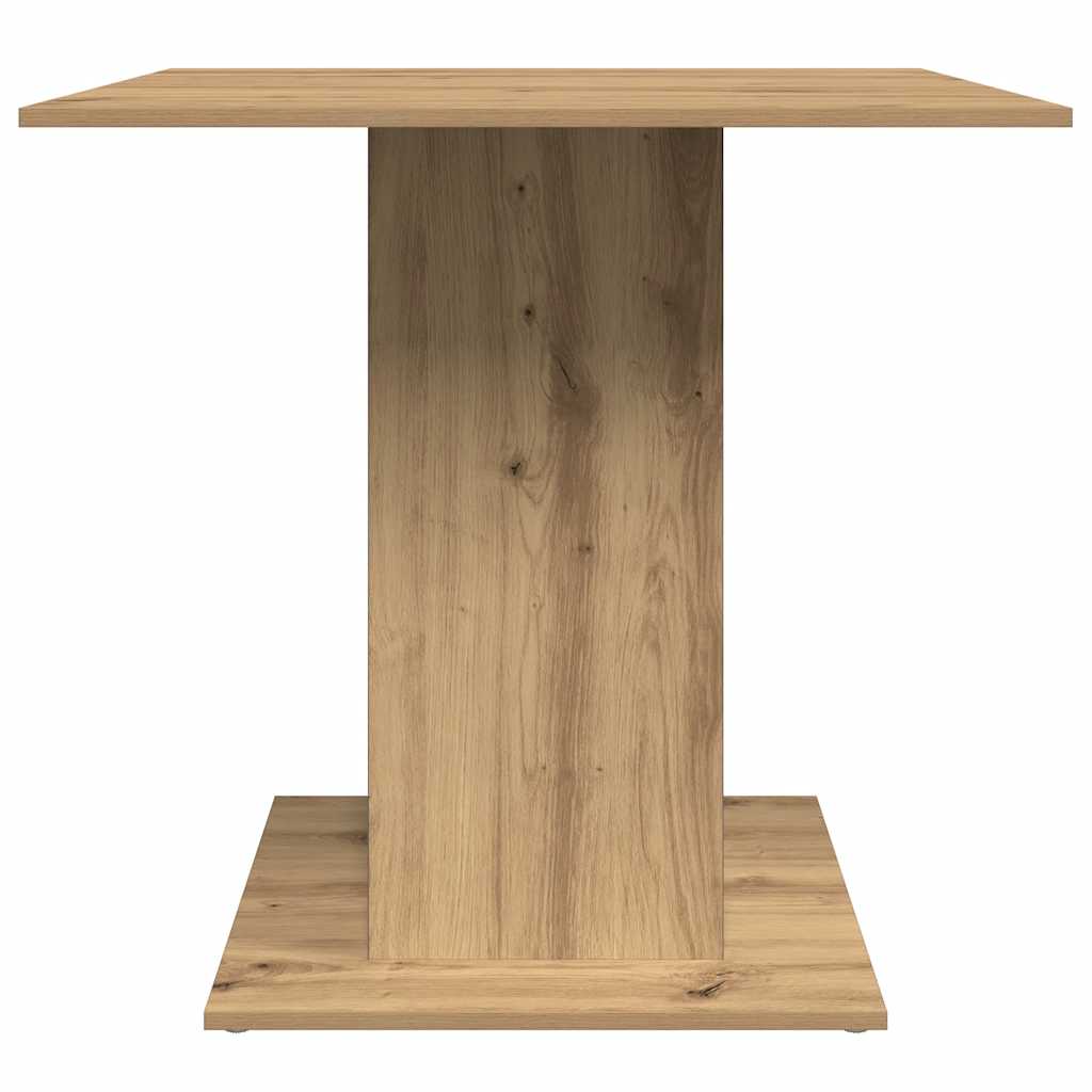 Mesa de jantar 80x80x75 cm derivados madeira carvalho artisiano